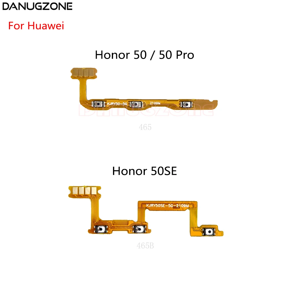 Power Button Switch Volume Button Mute On / Off Flex Cable For Huawei Honor 50 Pro 50SE