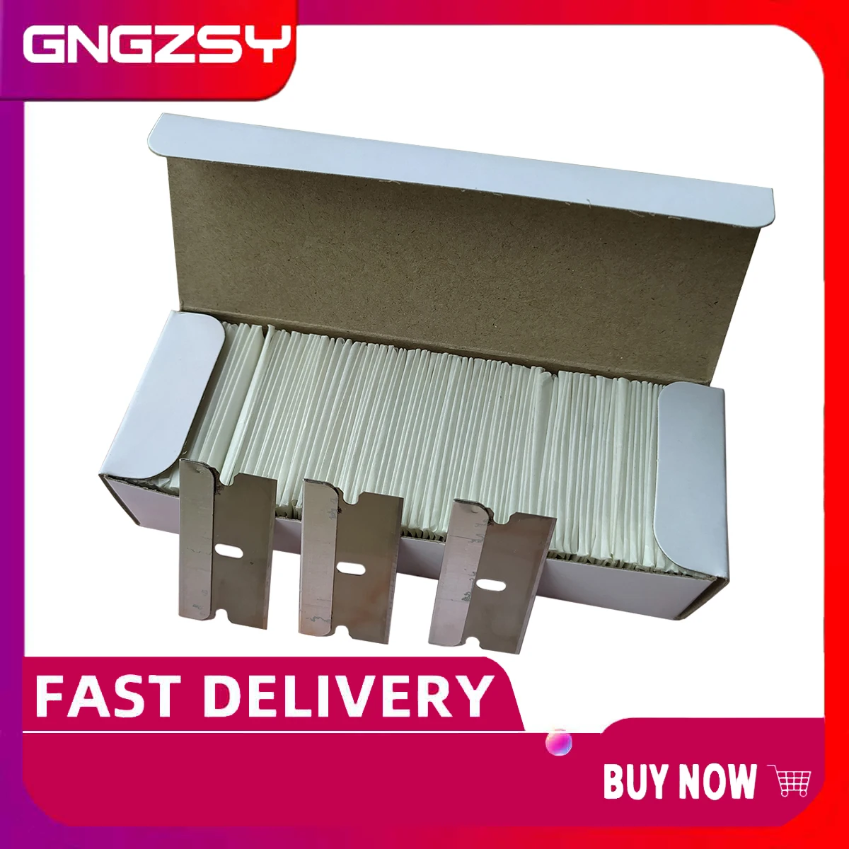 CNGZSY 100PCS Carbon Steel Razor 1.5\