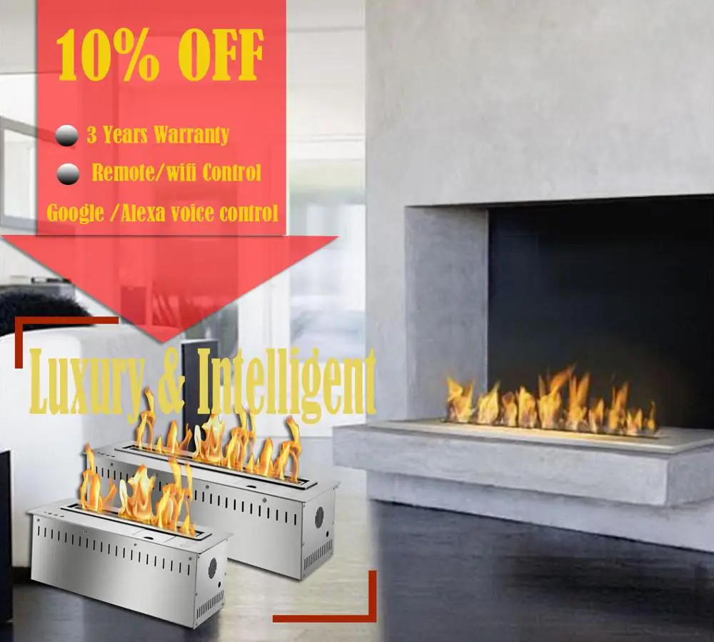 

Inno-living fire 36 inch smart bio ethanol haard remote fire place indoor