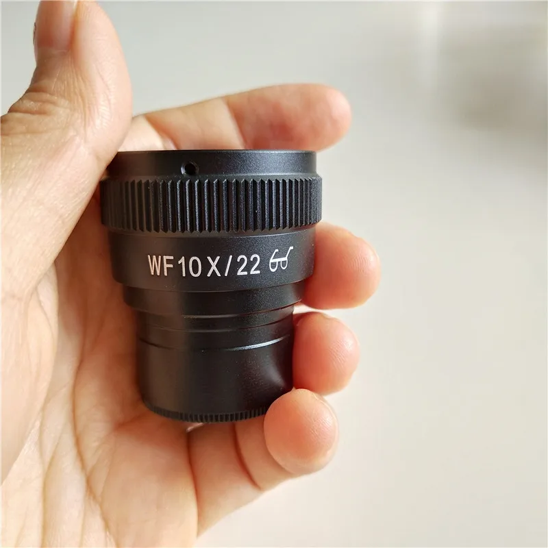 WF10X 22mm microscopio biologico Stereo da laboratorio regolabile lente oculare ad alto oculare interfaccia 30mm con scala di lettura micrometrica