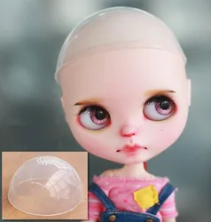 BJD doll accessories are suitable for 1/3 1/4 1/6 1/8 Blythe size silica gel head cover anti-dyeing fixed wig to increase hea