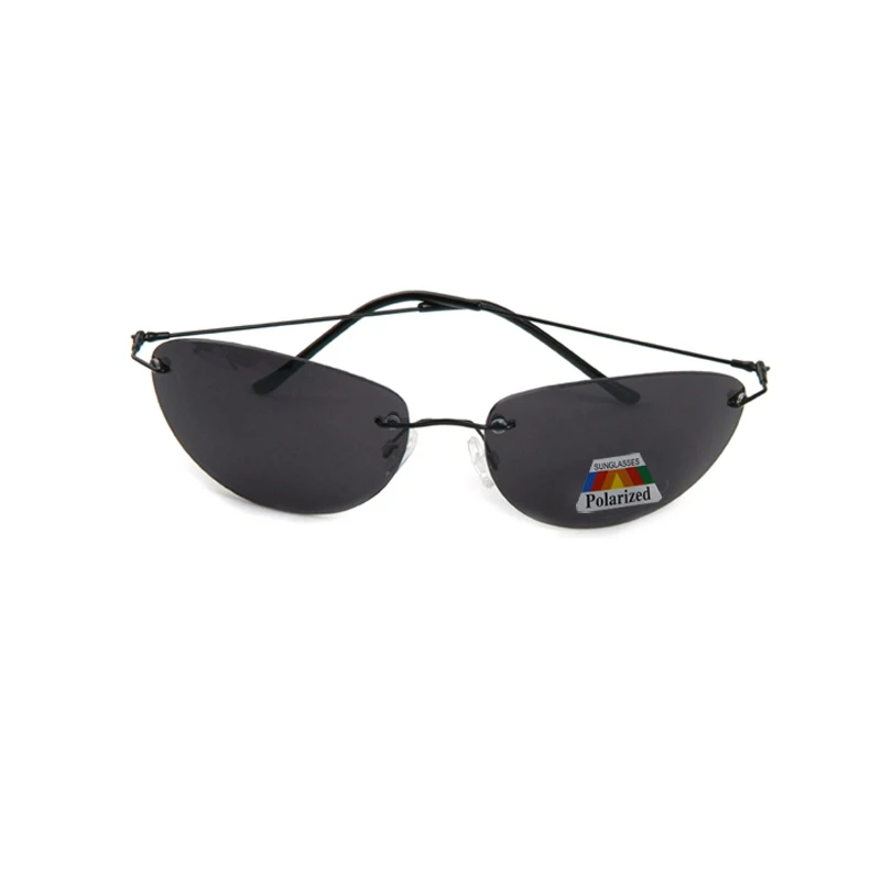 Upgrade Cool Matrix Smith Style spolaryzowane okulary Ultralight Rimless mężczyźni jazdy projekt okulary przeciwsłoneczne Polaroid óculos De Sol