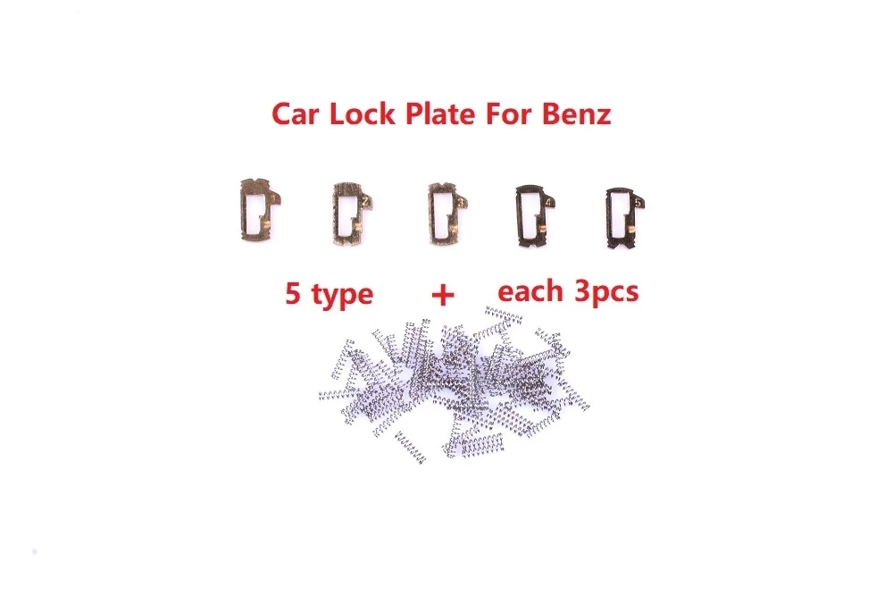 (15pcs Half plate) for Mercedes Benz Car Lock Reed benc Lock Plate For Honda Auto Lock Repair Accesories locksmith Tool