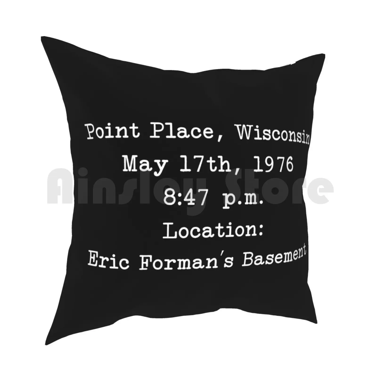 That 70'S Show Intro Pillow Case Printed Home Soft Throw Pillow 70 Show Tv Eric Forman 1976 Point Place Wisconsin May