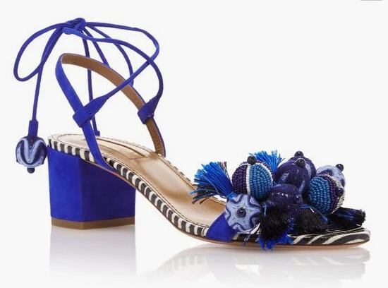 Black Red Blue Green Suede Summer Gladiator Sandalia Sexy Party Wedding Shoes Woman Lace Up Tassel Fringe Sandals Plus Size 43