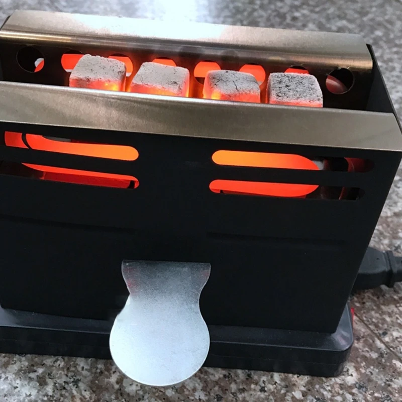 Mini estufa de carbón portátil para el hogar, horno eléctrico de placa caliente de 800W, cocina, calentador de café, dormitorio, autocaravana y viaje