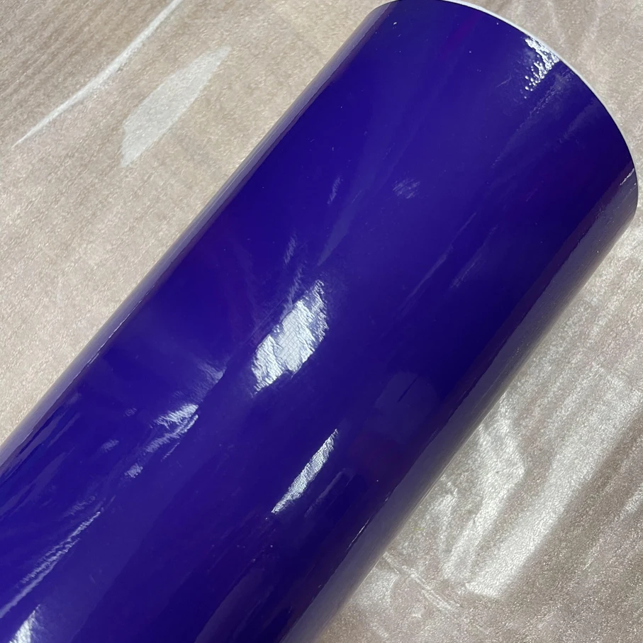 50 cm * 600 cm Glanzend Wit Zilver Zwart Vinyl Wrap Film ROOD BLAUW Car Wrapping Film Folie Bubble gratis Voor Auto Fiets Telefoon Console Skin