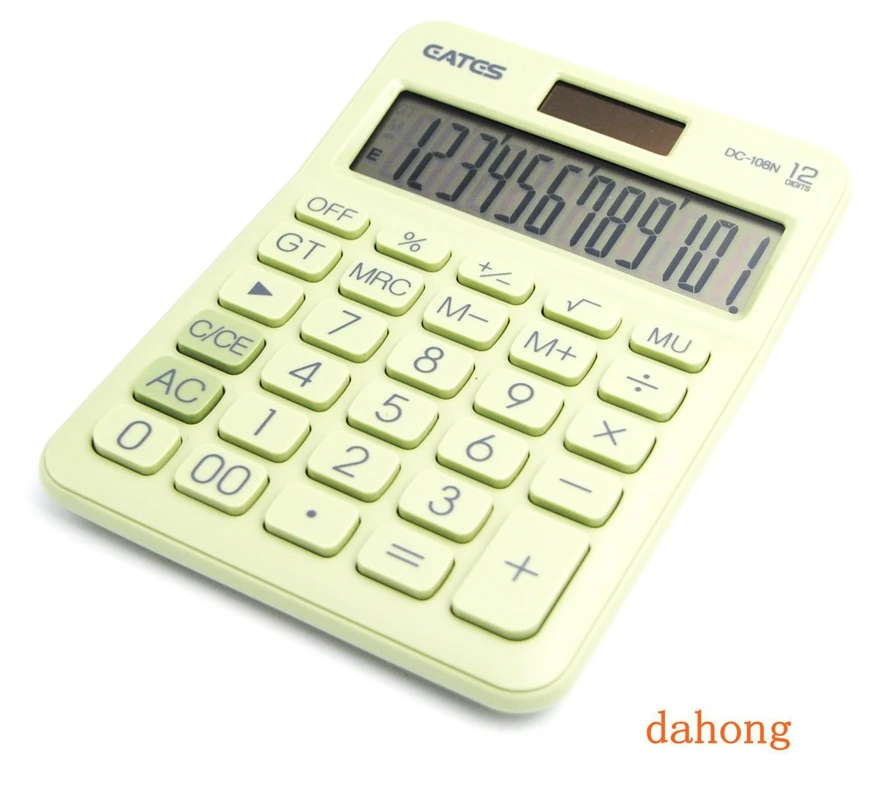 

12 Digit Desk Calculator Large Buttons Financial Business Accounting Tool Colorful for office school promotion gift