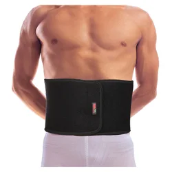 Adjustable 8 Spring Support Breathable Sports Waist Support H01 Black One Pack