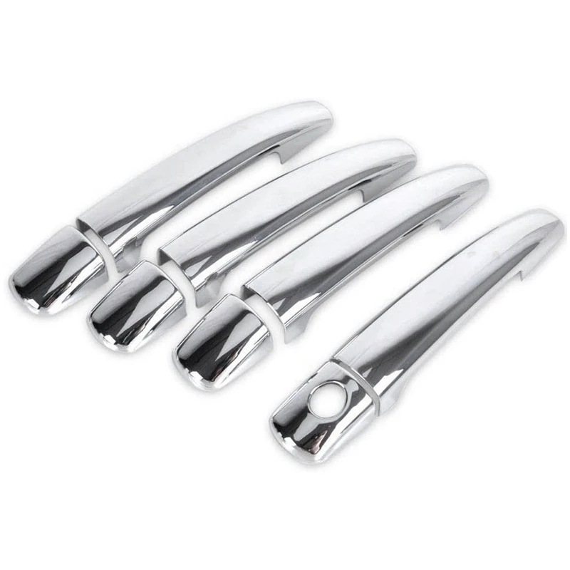 for Peugeot 208 2012-2018 Luxuriou Chrome Exterior Door Handle Cover Car Accessories Stickers Trim Set