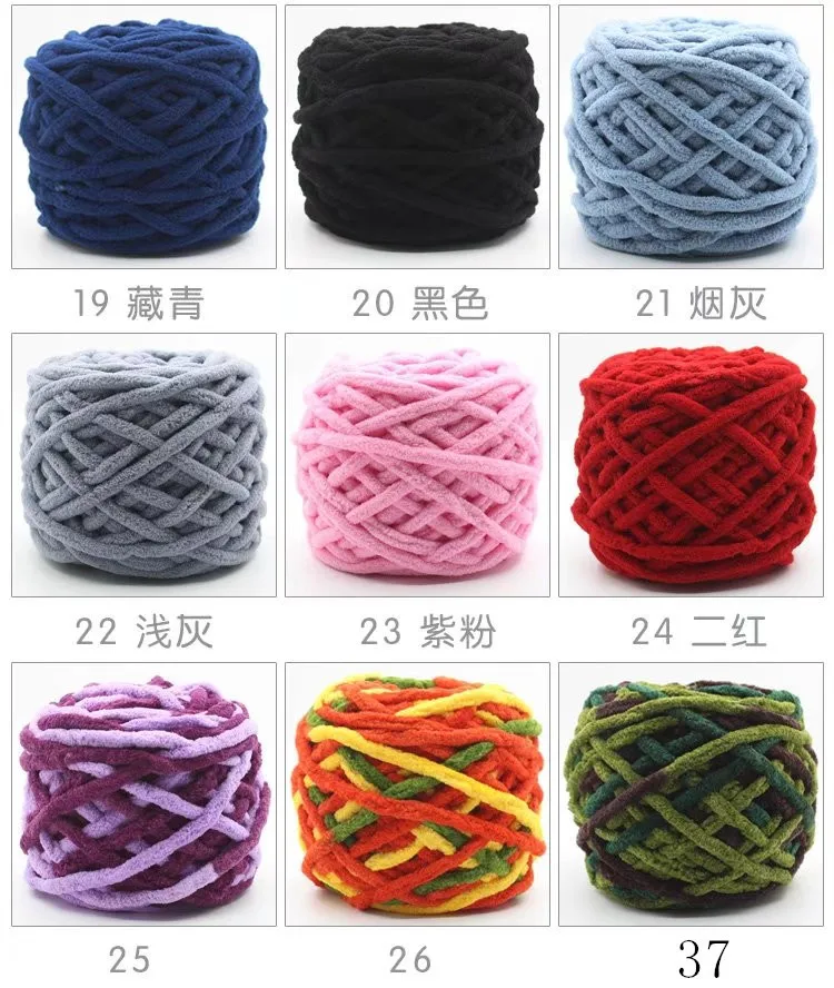 100 grammi/palla linea di ghiaccio in cotone fai-da-te fatta a mano lana spessa maglia a mano sciarpa morbida linea di cappello filato all\'uncinetto