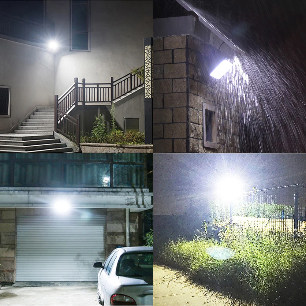 Solar Lights Outdoor Solar Panel Refletor led Solar Spotlights Garden led Reflector Waterproof Sunlight With 5M Cord Powerful