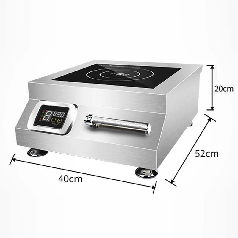 Commercial Induction Cooker 5000w High-power Flat Braised Meat Soup Cooker 5kw Stir-fry Commercial Induction Cooker