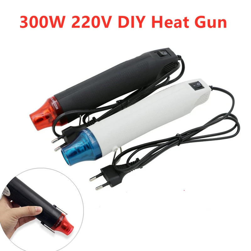 

220V DIY Heat Gun Electric Power Tool 300W Phone Repair Tool Hair Dryer Soldering Supporting Seat Shrink Plastic Air Heat Gun