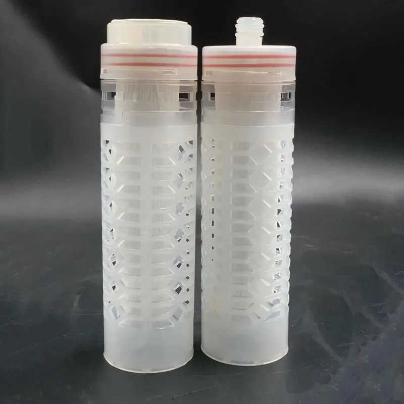 Elemento filtrante a membrana ultrafiltrazione a bocca piatta con presa da 10 pollici acqua di fango gialla grande flusso pulibile