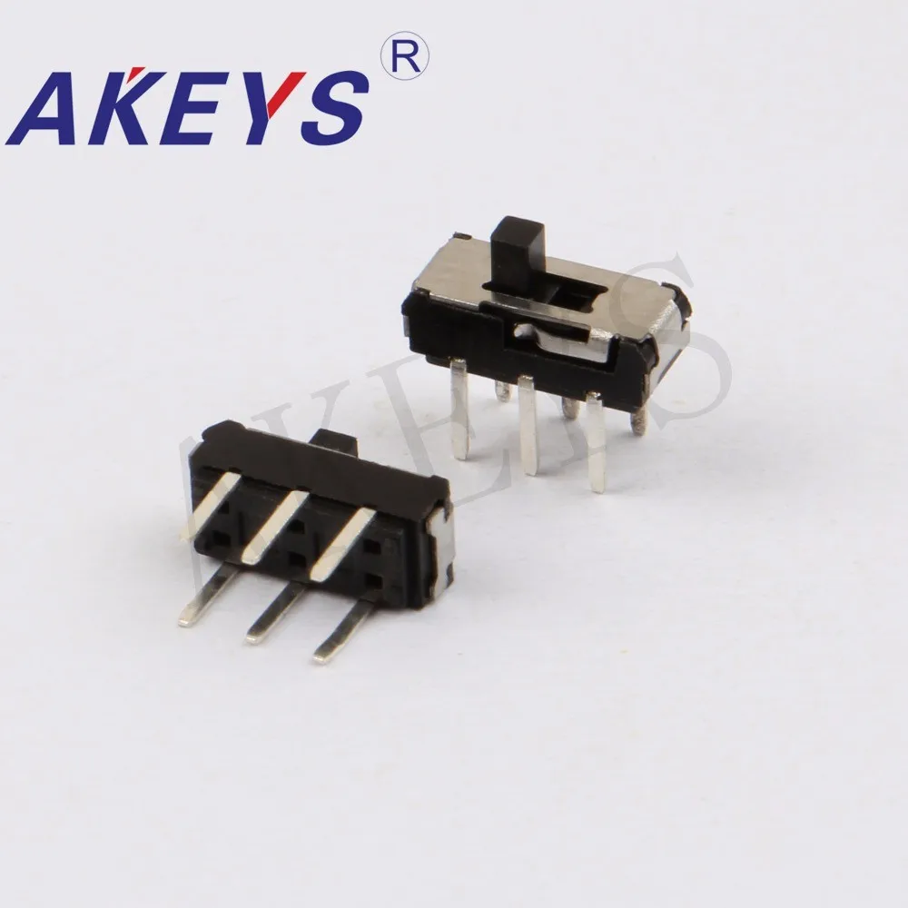 10PCS MSS-22D18 MINI slide switch 2P2T DIP 6 pin 2 position mini toggle switches micro slide switches black