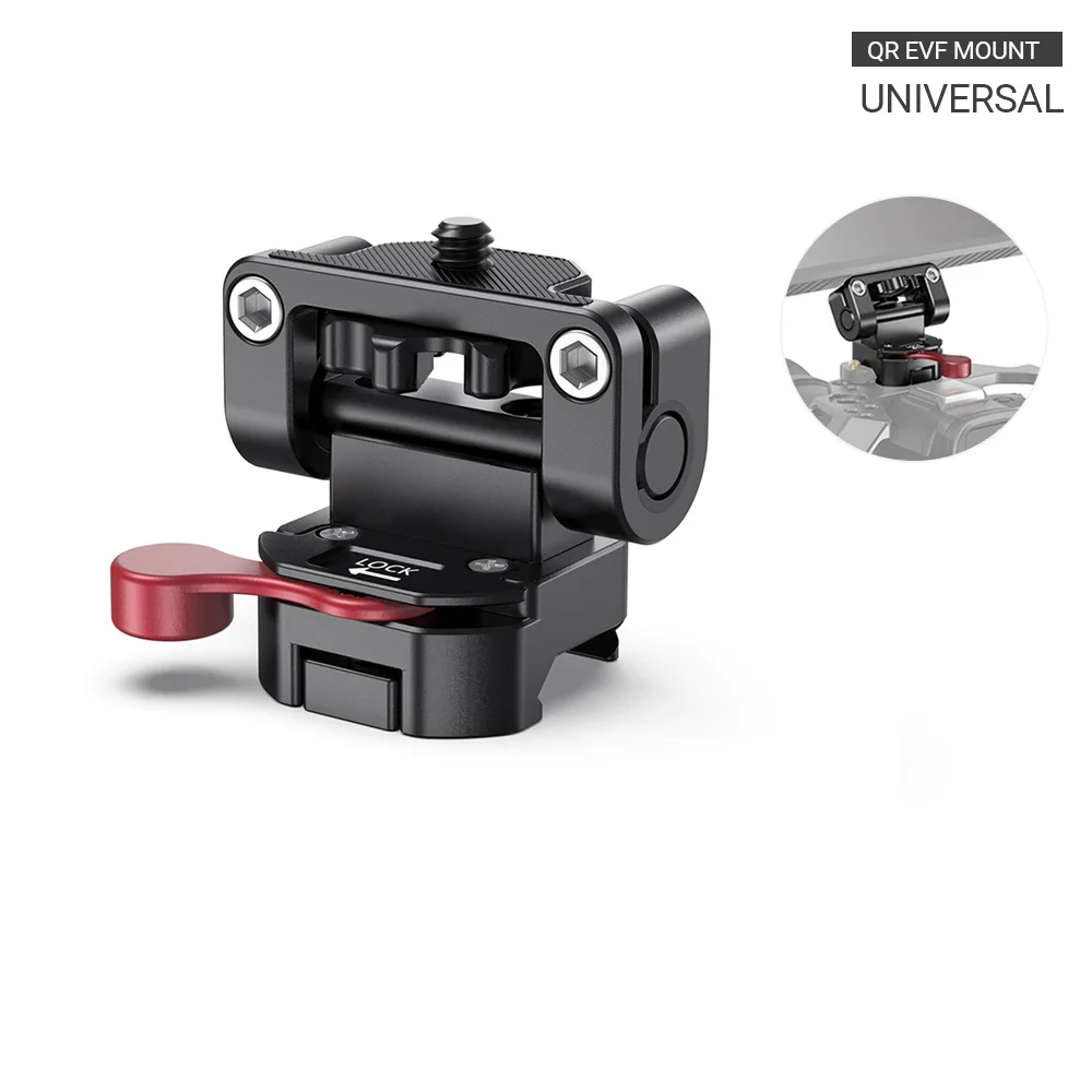 SmallRig Dual Camera EVF Mount with a Nato Clamp Quick Release Adjustable Monitor Holder For follow focus