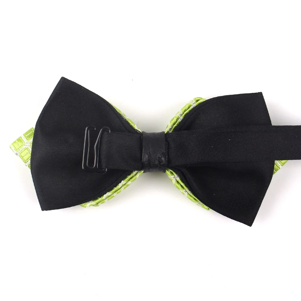 Moda męska Bowtie klasyczne koszule muszka dla mężczyzn kobiety Bowknot regulowane wskazał muszki Cravats Plaid muszki na ślub