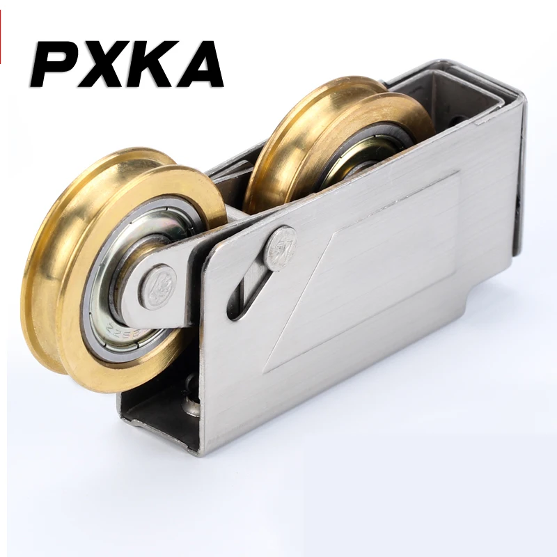 구식 알루미늄 합금 문짝 및 창 도르래 유형 73 순 구리 베어링 번역 슬라이딩 창, 2 개