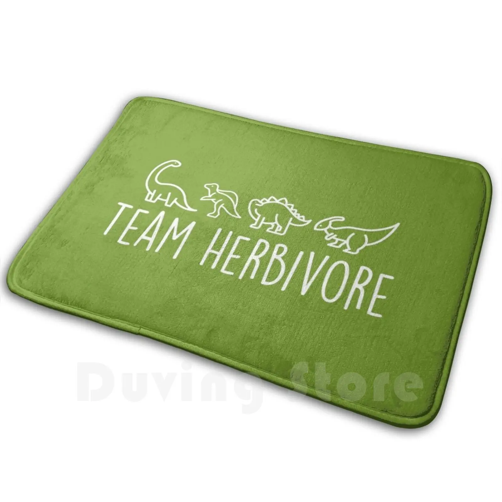 Team Herbivore-Vegan Shirt Animal Rights Mat Rug Carpet Anti-Slip Floor Mats Bedroom Herbivore Vegan