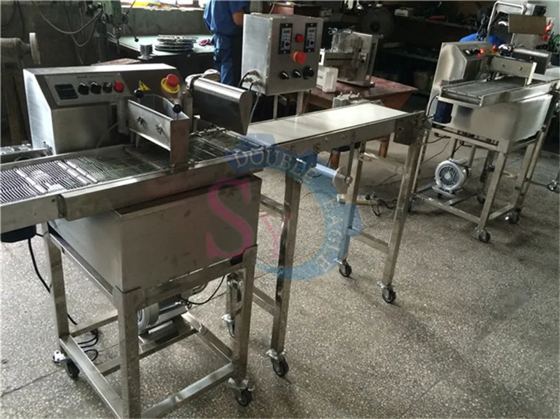 High efficiency 8/15kg capacity chocolate melting/tempering/moulding machine/chocolate enrobing machine Free Shipping