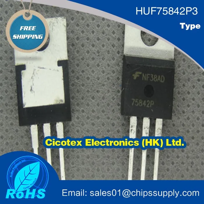 

10pcs/lot HUF75842P3 75842 TO-220 MOSFET N-CH 150V 43A TO-220AB