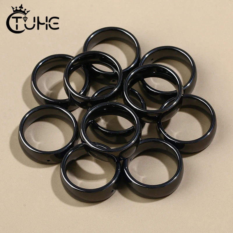 3 Colors 8mm Ceramic Ring Accessories With 1mm Hole Never Fade Top Quality Material For DIY Making Personality Jewelry Wholesale