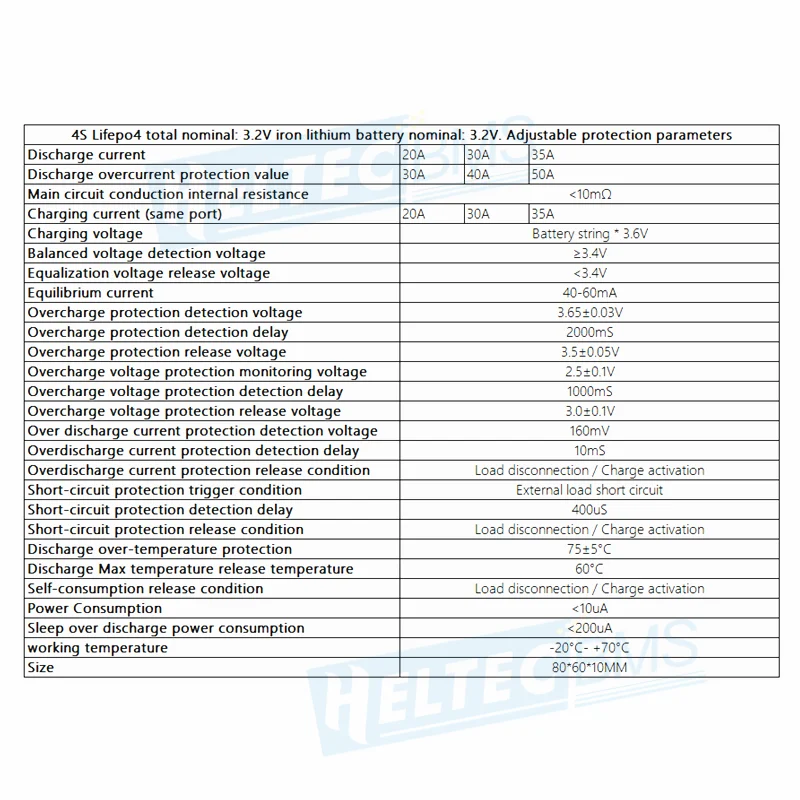 Smart BMS 3S 4S 12V 20A 30A 35A Li ion Lifepo4 4S with Balance Bluetooth PC UART RS485 Adjustable Parameters