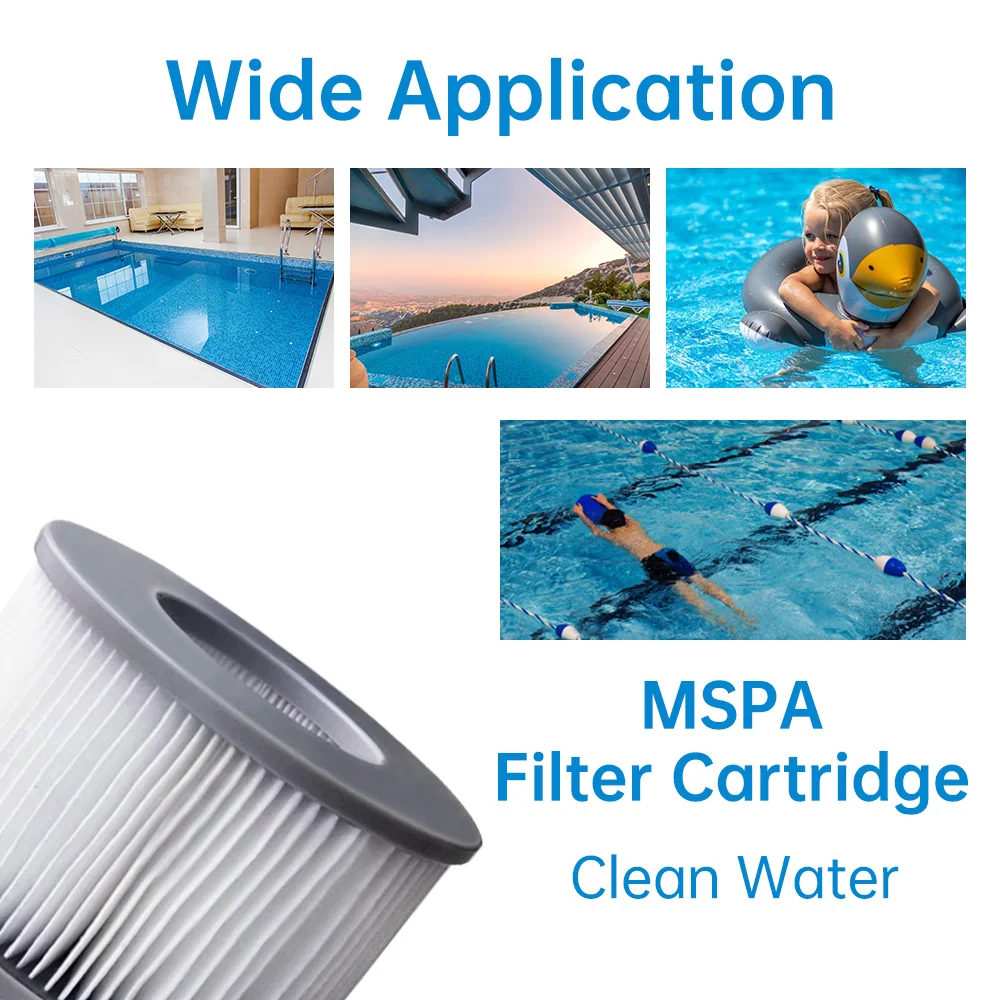 2-6pcs Swimming Pool Filter for MSPA,Toskana,Camaro,Alpine,Silver Cloud,Tekapo,Mono,Reve,Bliss,Baikal,Lite Nest,Starry Aurora