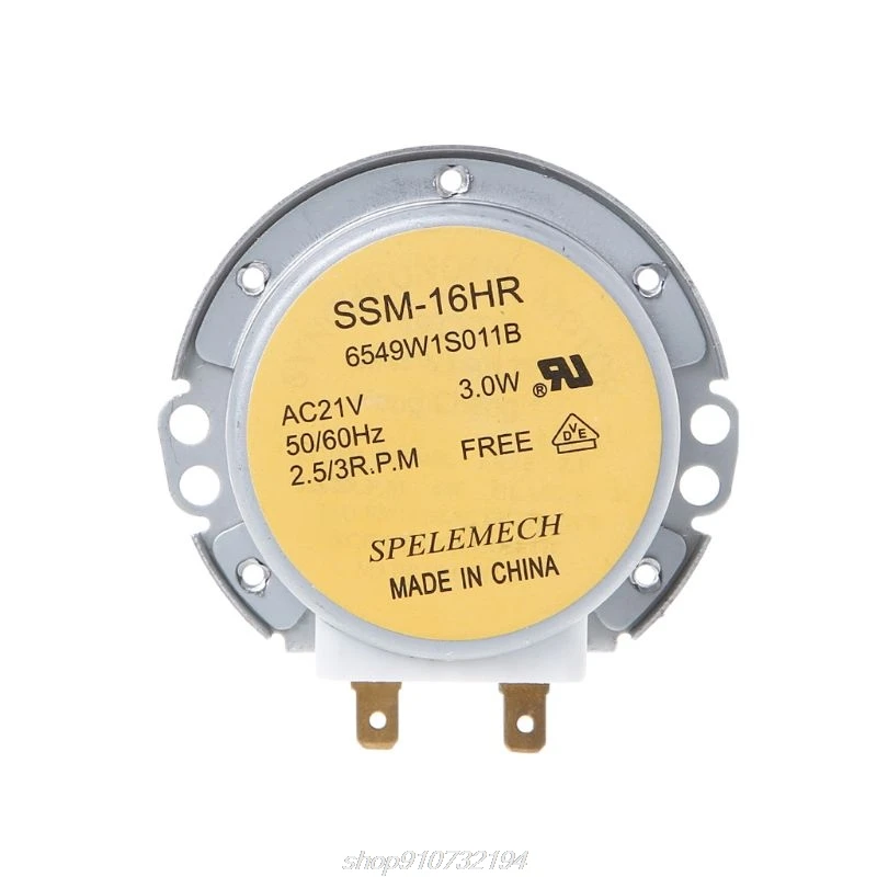 Microwave Oven Turntable Synchronous Motor SSM-16HR 21V 3W 50/60Hz for lg N12 20 Dropshipping Wholesales Retailsale