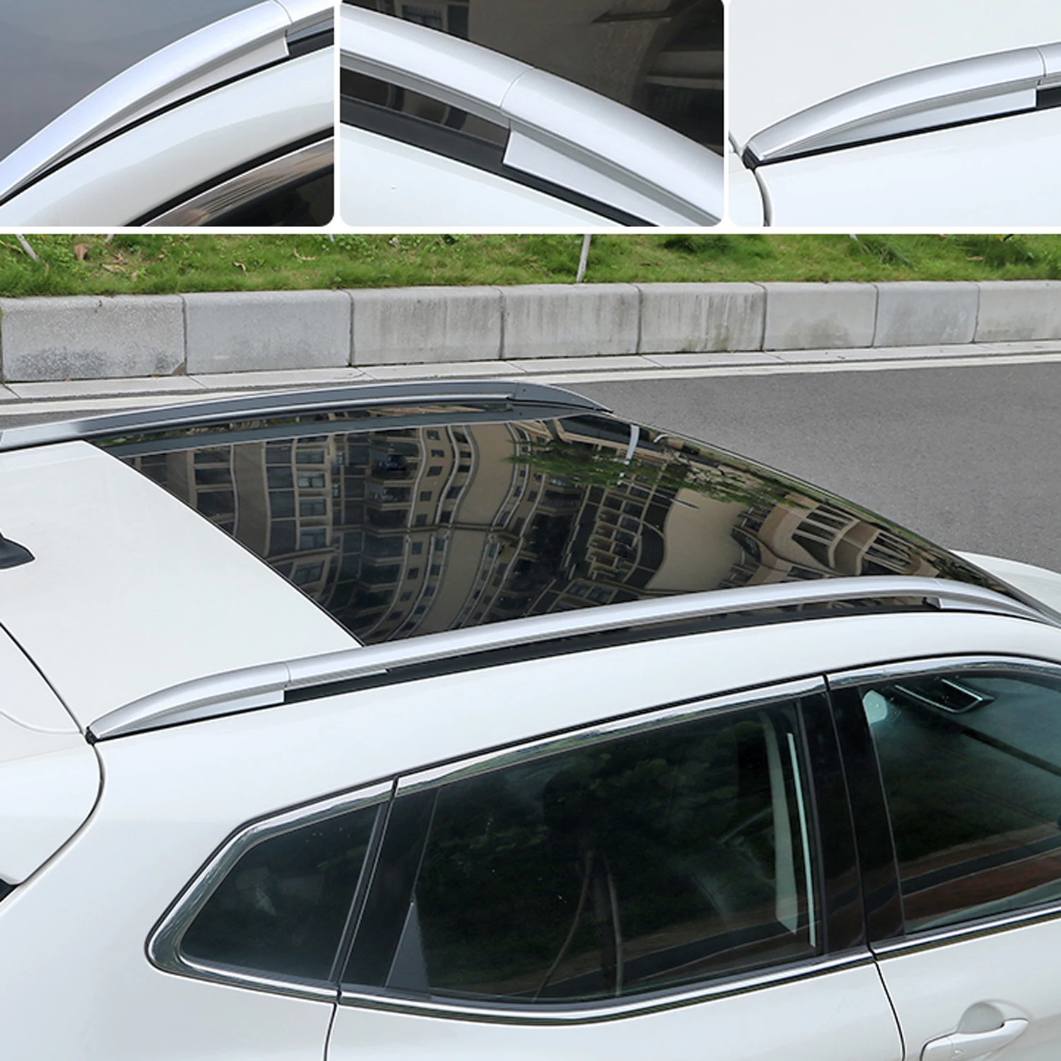 Car Accessories Fit for Nissan Qashqai J11 2014-2021 Roof Racks Luggage Carrier Side Bars Rails