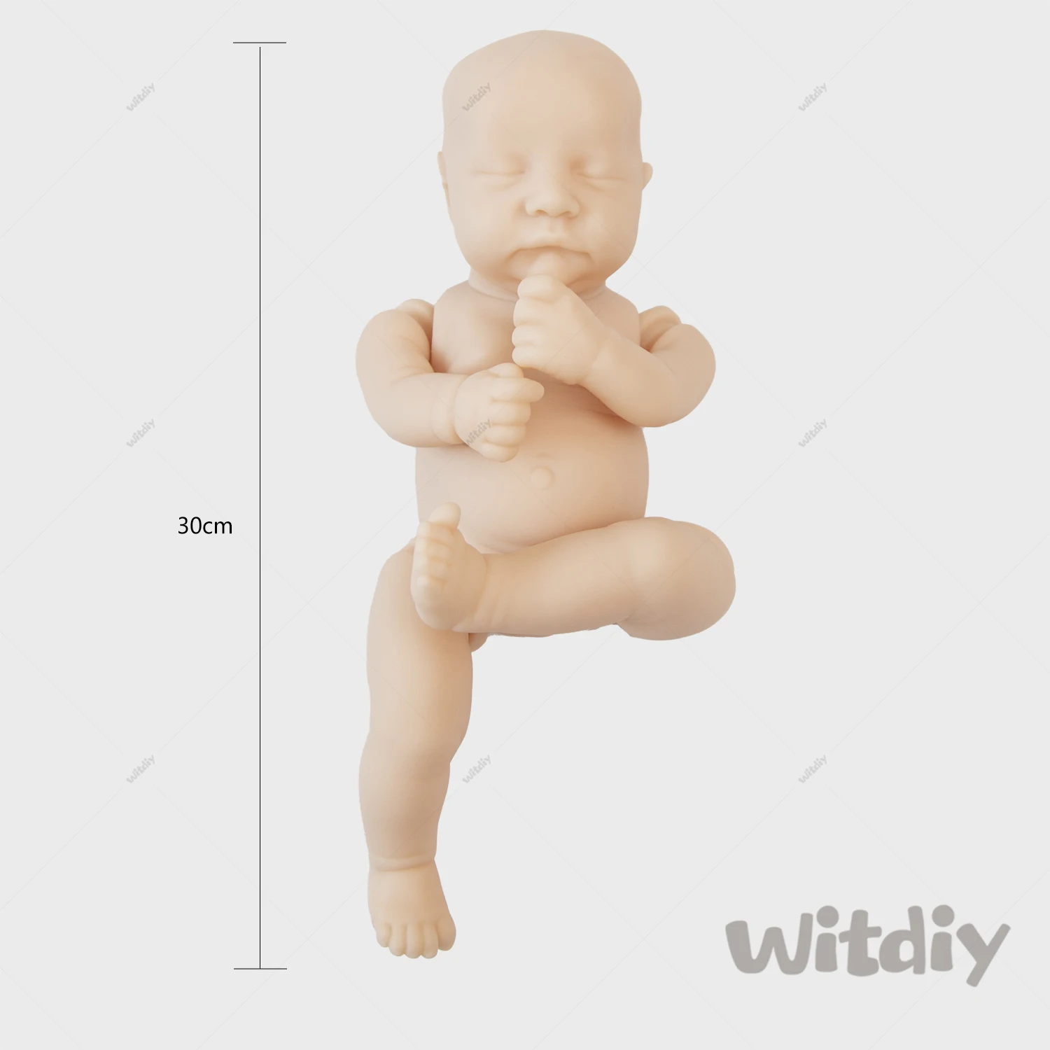 Witdiy Levi 30 cm/11.81 inch new vinyl blank reborn doll baby unpainted kit/Give 2 gifts