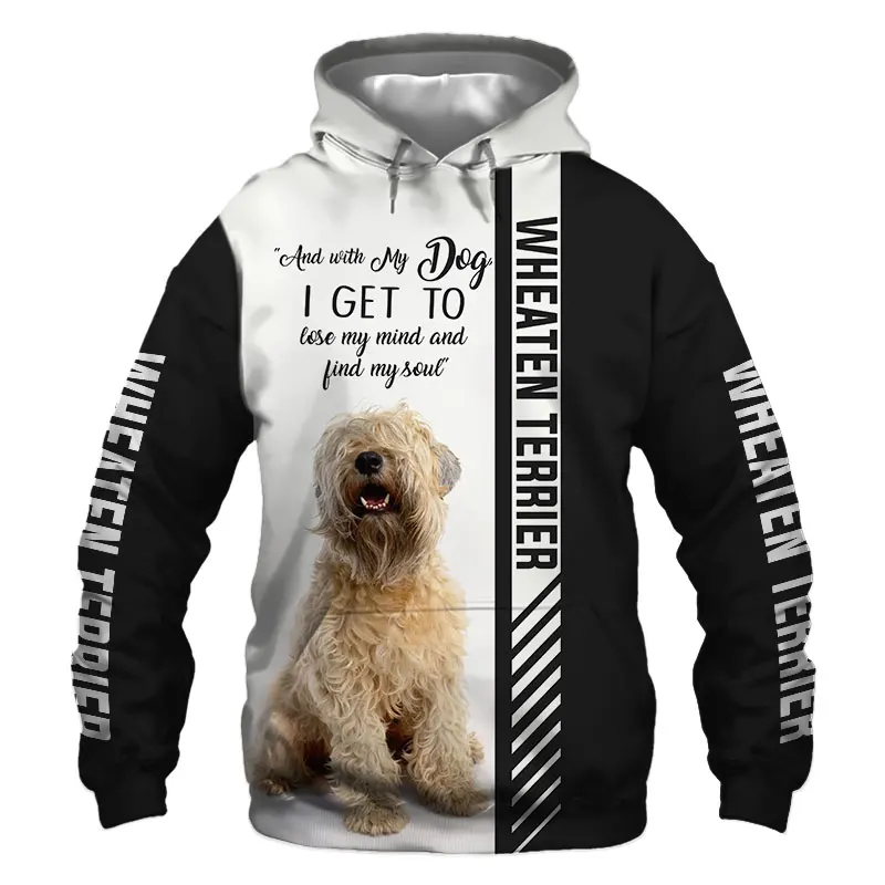 

Wheaten Terrier Dog 3D Printed Jacket Men/women Harajuku Hoodie Unisex Casual Streetwear Sweatshirt Pullover Sudadera Hombre