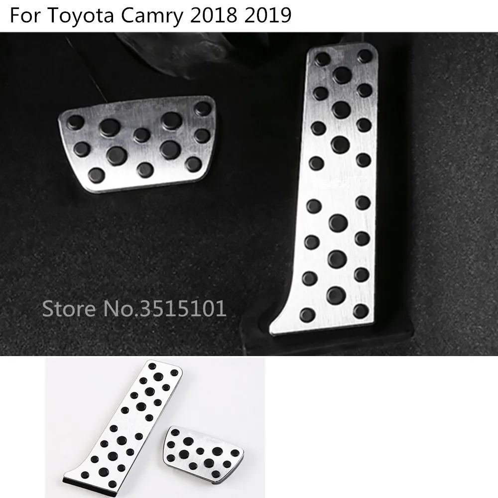 For Toyota Camry XV70 2017 2018 2019 2020 2021 2022 Car Cover Aluminium Alloy Foot Gas/petrol/oil Brake Rest Lamp Trim Pedal