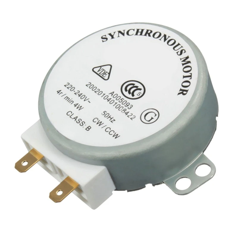 AC 220V-240V 4RPM 4W Synchronous Motor for TYJ50-8A7 Microwave Oven Swivel Tray Air Blower