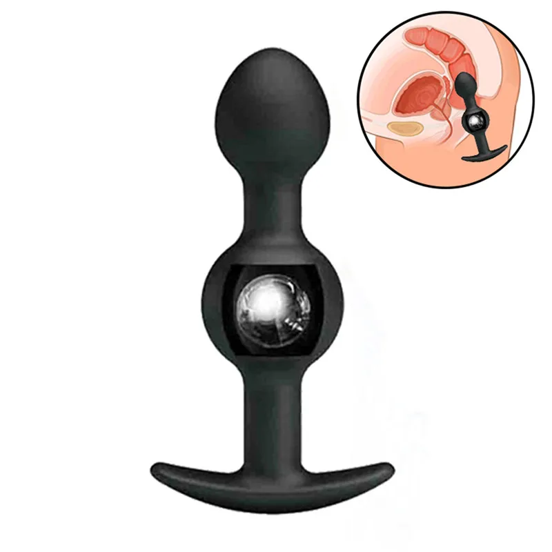 Dingye Black Anal Sex Toys Silicone Anal Beads Anal Plug Silicone Sex Products Anal Sex Plug For Beginner