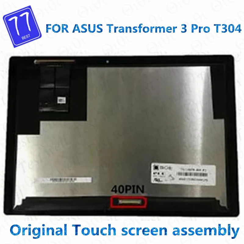 12.6'' IPS LCD Touch Digitizer Assembly TV126WTM-NUO for Asus Transformer 3 Pro T304 T304UA P52S T304UA-BC028R