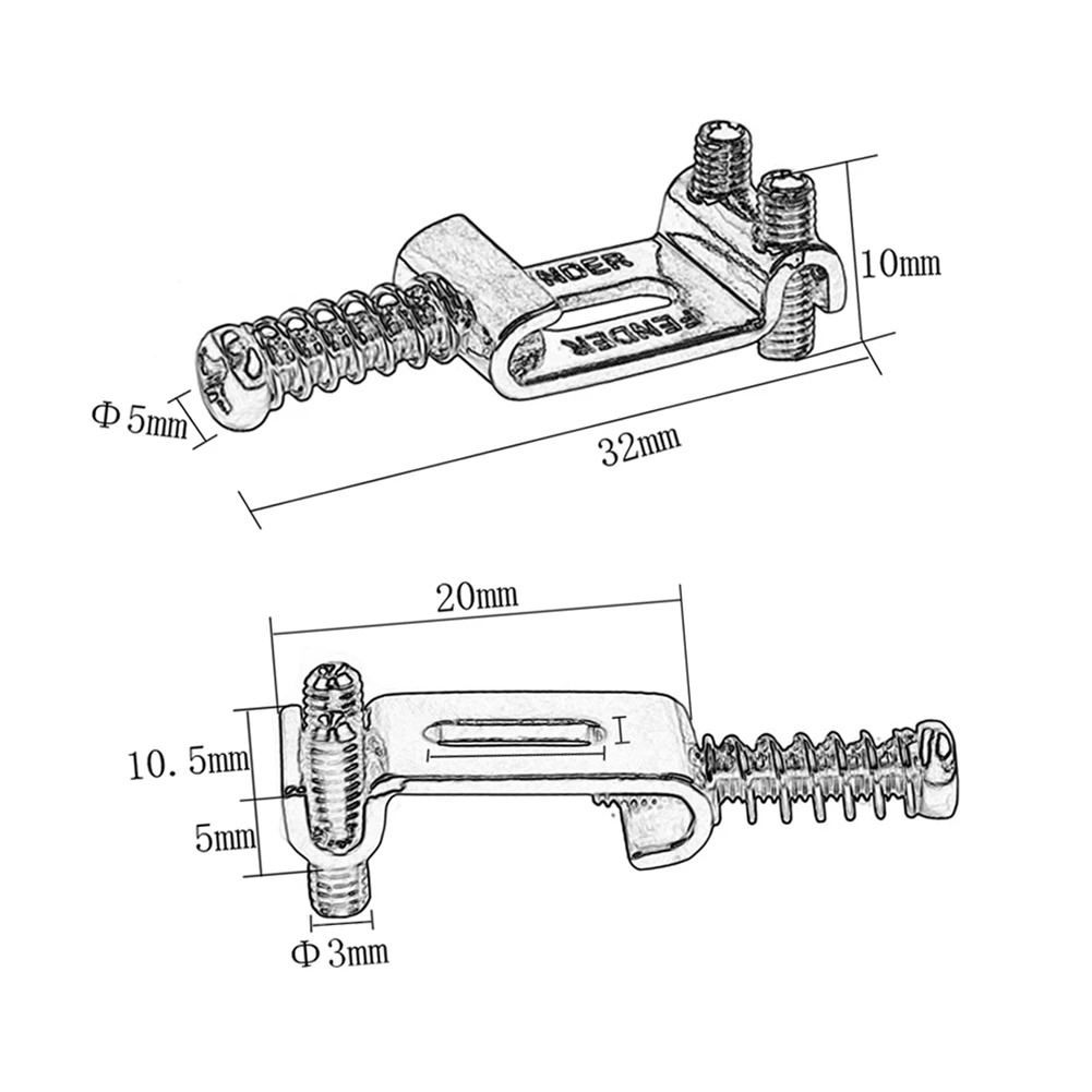 6 roller vibrato bridge pull string code electric guitar saddle for the  Stratocaster Telecaster Accessories Tools