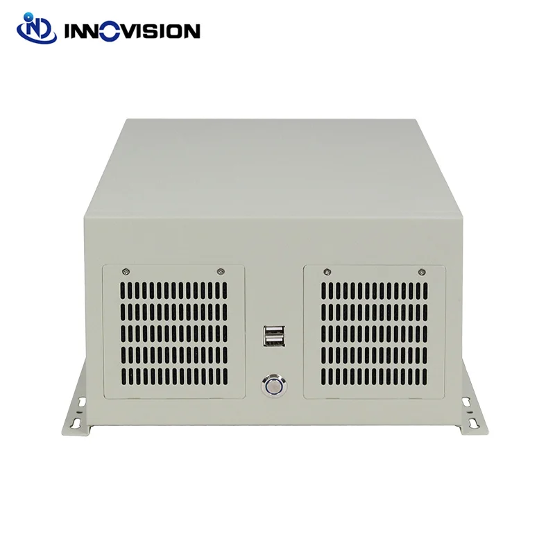 

Wall mount industrial computer chassis IPC6204 shoe-box ipc case for 4Slots Matx industrial board