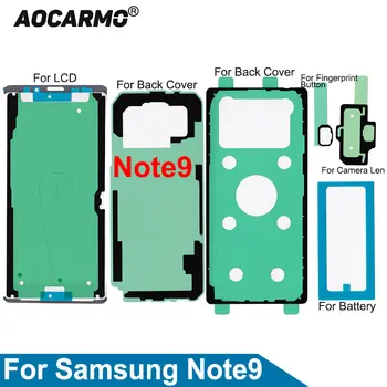 Aocarmo pro Samsung Galaxy Note9 SM-N9600 Kompletní sada lepicích pásek na LCD displej, zadní kryt baterie, rámeček pro fotoaparát, samolepka na objektiv 12 nejlepší prodej displej sm n9600 - №6