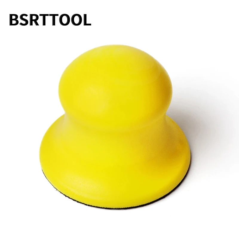 BSRTTOOL 3 "핸드 샌딩 패드 먼지없는 연마 도구 폼 샌딩 블록 후크 루프 그라인딩 도구 샌드페이퍼 연결 백커 패드