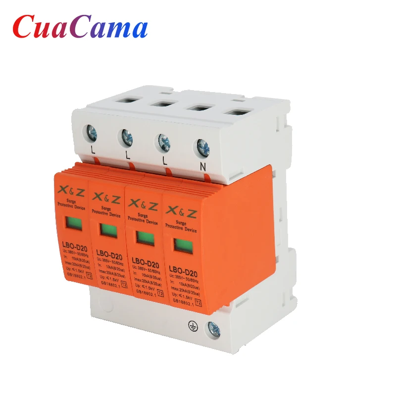 1Pcs AC SPD Surge Protector LBO Low Voltage Distribution Household Arrester Lightning Protection Device 2P 3P 4P Switch Module