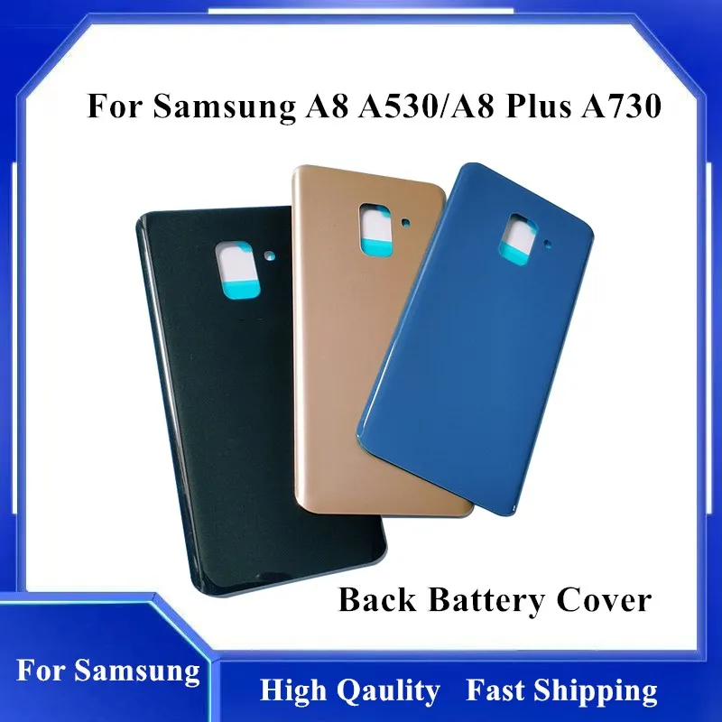 Rear Panel Battery Back Door Cover For Samsung Galaxy A8 A530 2018 A8 Plus 2018 A730 A730F Back Door Housing