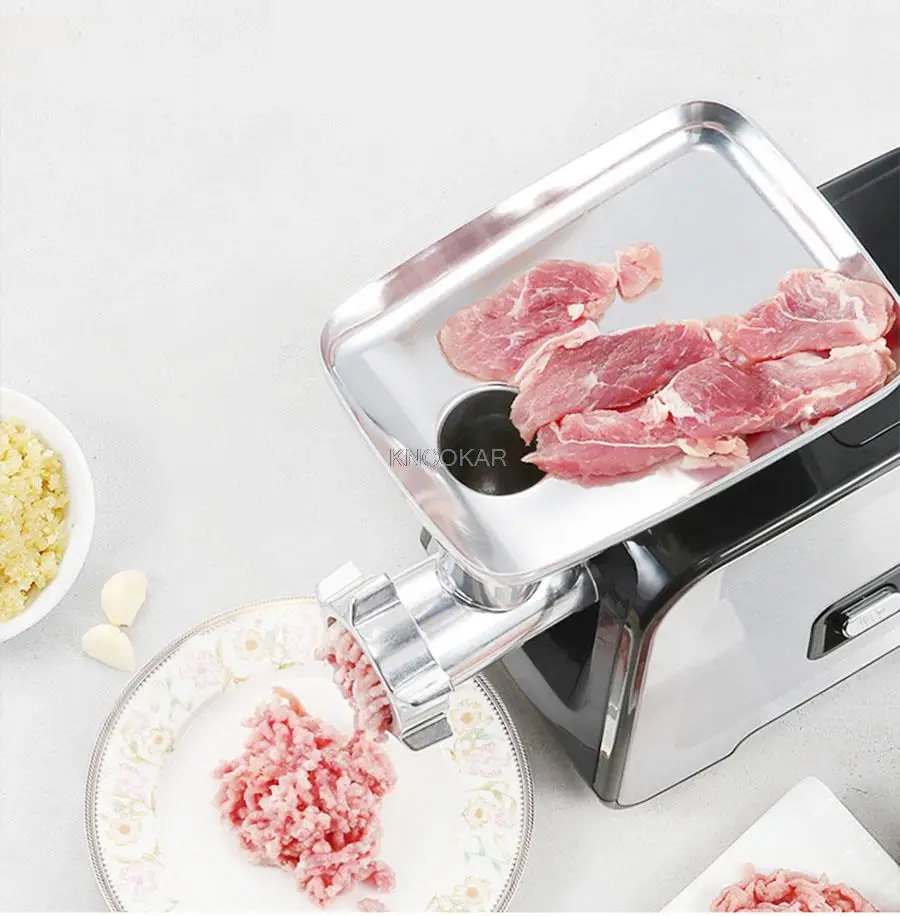 المنزلية بنسبة اللحوم المفرمة ماكينة تعبئة النقانق متعددة الوظائف اللحوم المفرمة الفولاذ المقاوم للصدأ 220V