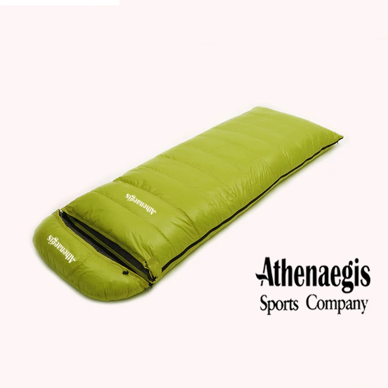 Sac de couchage en duvet d'oie blanche, taille ultralarge (200 + 30) x 90cm, 3000g, rembourrage respirant, UNIS issement, camping