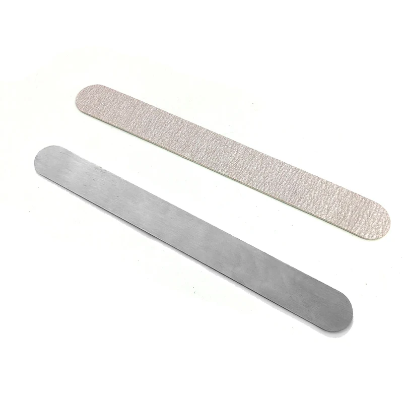 100/50Pcs 100/180/240 Verwijderbare Spons Eva Schuren Bestanden Vervanging Schuurpapier Nail File Buffer Staal Handvat Metalen buffer Bestanden