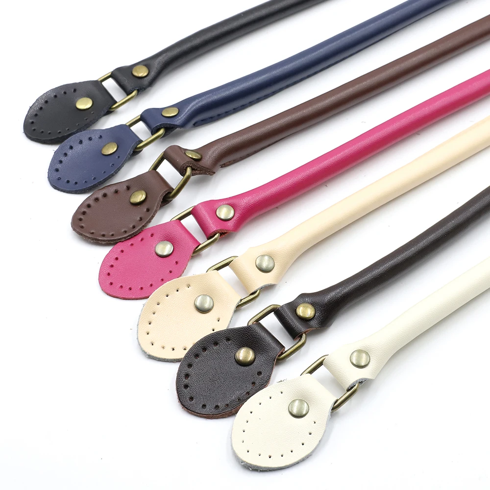 60cm Genuine Leather DIY Replacement Accessories for Handbags Bag Handle Strap for Bags 1Piar