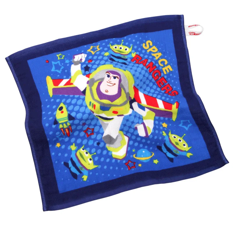 34x34cm Buzz Lightyear Children Baby face towel Soft 100%cotton children boy girl kids soft towel Handkerchief Space Ranger