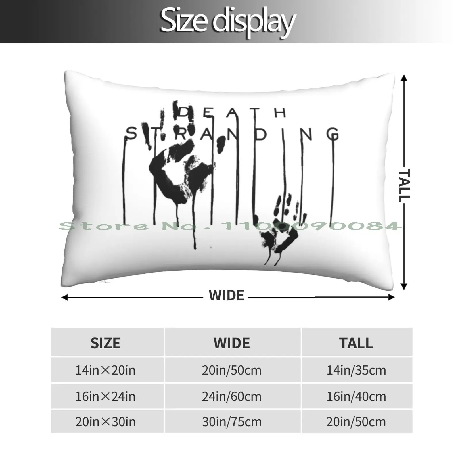 Death Stranding Hands Lou Sam Hideo Kojima Pillow Case 20x30 50*75 Sofa Bedroom Vale 46 Motorcycle The 46 Moto 46 Motorbike