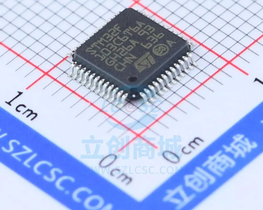 Nieuwe En Originele STM32F103C8T6 STM32F103 GD32F103C8T6 LQFP48 Nieuwe Lqfp-48 Microcontroller Chip, Arm Development Board Ingebed